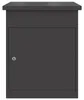 Boîte à colis vidaXL avec espace de rangement, noire, 47,5 Voir les images du produit 2