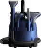 A product shot of a carpet cleaner with multiple attachments. Voir les images du produit