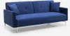 divano letto 3 posti in tessuto vellutato dal design Anteprima dell’immagine prodotto 3
