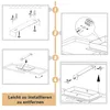 ZMH LED Plafonnier Moderne Bois 3000K Blanc Chaud Noir Voir les images du produit 8