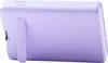 A side view of a purple portable power bank with a kickstand. Podgląd zdjęcia produktu
