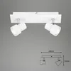 LED stropné reflektory otočné a výkyvné 2x GU10 po 5 W Náhľad obrázku produktu 7