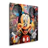DEQOART Glasuhr 30x30 cm Zahlen 'Mickey im Farbenzauber' Produktbild-Vorschau 2