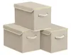 SONGMICS Aufbewahrungsbox 3er Set mit Deckel, Faltbare und Produktbild-Vorschau 1