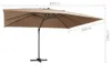 vidaXL Ampelschirm mit LED-Beleuchtung Alu-Mast 400x300 cm Produktbild-Vorschau 7