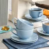 Tassen Set Porzellan, LOVECASA 6-teilige Kaffeetassen mit Produktbild-Vorschau 9