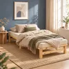 Homestyle4u Holzbett 100 x200 mit Lattenrost Natur Produktbild-Vorschau 18