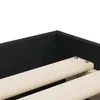 vidaXL Cadre de lit avec tiroirs noir 100x200 cm bois Voir les images du produit 9