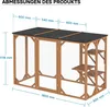 Wiltec Freilaufgehege Katzen 180 x 80 x 111,8 cm mit 3 Produktbild-Vorschau 7