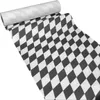 JUNOPAX Papier Tischläufer 50m x 0,40m Raute schwarz-weiß Produktbild-Vorschau 1