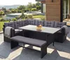 Polyrotan set HWC-A29, tuinset voor de tuin, lounge- en Productafbeelding-voorbeeld 9