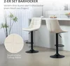 Lot de 2 tabourets de bar HOMCOM, tabourets rembourrés avec Voir les images du produit 4