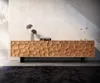 A modern living room with a wooden sideboard. Produktbild-Vorschau