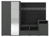 Garderobe NELA VIII 250 cm Modulare Flurmöbel Graphit mit Produktbild-Vorschau 3