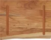 A close-up view of a wooden shelf with two wooden bars attached. Náhled obrázku produktu