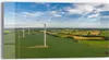 DEQORI Glasbild Echtglas 60x30 cm 'Windräder auf Feldern' Produktbild-Vorschau 1