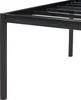 A close-up view of a black metal bed frame. Náhľad obrázku produktu