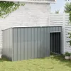 vidaXL Cuccia per cani con tetto antracite 196x91x110 cm Anteprima dell’immagine prodotto 3