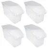 4er Set Aufbewahrungskorb Transparent 17,5 x 29 x 13,5 cm Produktbild-Vorschau 1