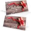 10 Stück Gutscheine Klapp-Karte Geschenkgutscheine rot weiß Produktbild-Vorschau 1