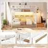 Letto a castello Merax, letto a soppalco 140x200 cm, letto Anteprima dell’immagine prodotto 7
