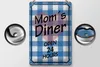 Blechschild Spruch 20x30cm Mom´s Diner open 24 hours Herz Produktbild-Vorschau 3