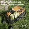 Toboli Bollerwagen faltbar Teleskopgriff schwarz, Produktbild-Vorschau 4