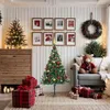 vidaXL Albero di Natale artificiale con luci e palline Anteprima dell’immagine prodotto 1