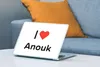 MuchoWow® Laptop Aufkleber Sticker Cover Ich liebe - Anouk Produktbild-Vorschau 4