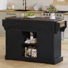 Isola da cucina Merax con piano di lavoro ribaltabile, Anteprima dell’immagine prodotto 3
