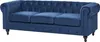 BELIANI 3-Sitzer Sofa Marineblau Samtstoff mit Dicken Produktbild-Vorschau 5