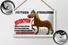 Blechschild Hinweis 18x12cm Füttern strengstens verboten Produktbild-Vorschau 2