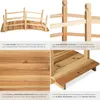 tectake® Cantara drewniany mostek ogrodowy 137 x 58 x 58 cm Podgląd zdjęcia produktu 5