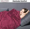 Kuscheldecke 150x200 cm Bordeaux Wohndecke Flauschige Produktbild-Vorschau 4