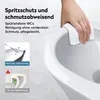 doporro Wand WC Hänge Toilette Weiß inkl. Softclose Produktbild-Vorschau 3