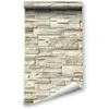 Selbstklebende Steintapete 3D Ziegelmuster 45x300cm PVC Produktbild-Vorschau 2