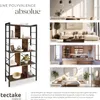 Étagère Charleston 75,5x30x155cm - Bois foncé industriel, Voir les images du produit 7