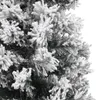 vidaXL Sapin de Noël artificiel élancé avec neige Vert 210 Voir les images du produit 3