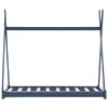 vidaXL Kinder-Bettgestell Grau Massivholz Kiefer 70 x 140 Produktbild-Vorschau 4