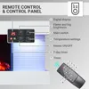 Elektrický krb BALDERIA Lumina – nástenný krb – biely Náhľad obrázku produktu 5