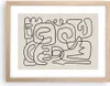 Gerahmtes Poster - Rahmen in heller Eiche - Linien Figuren Produktbild-Vorschau 1