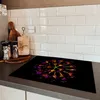 KitchenYeah© Herdabdeckplatte Blumen - Orange - Rosa - Produktbild-Vorschau 5