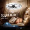 Stropní ventilátor s LED světlem, moderní design, dálkové Náhled obrázku produktu 5