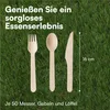H&S Einweg Holzbesteck Set - 150 Stück  Party Besteck - Je Produktbild-Vorschau 6