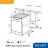 Exquisit Geschirrspüler GSP9414-030D inox | Spülmaschine 60 Produktbild-Vorschau 7