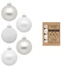 Weihnachtskugeln Glas 3cm 24 Stück - Just White Produktbild-Vorschau 2