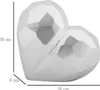 Mauro Ferretti Vase Herz 19x9x18 cm silber Produktbild-Vorschau 6