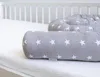 400 cm Nestchenschlange STERNE Grau Baumwolle Multifunktion Produktbild-Vorschau 1