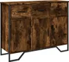 vidaXL Příborník kouřový dub 97x32,5x74,5 cm materiál na Náhled obrázku produktu 2