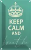 vianmo Blechschild 18x12 cm Keep Calm and breath Yoga Produktbild-Vorschau 1